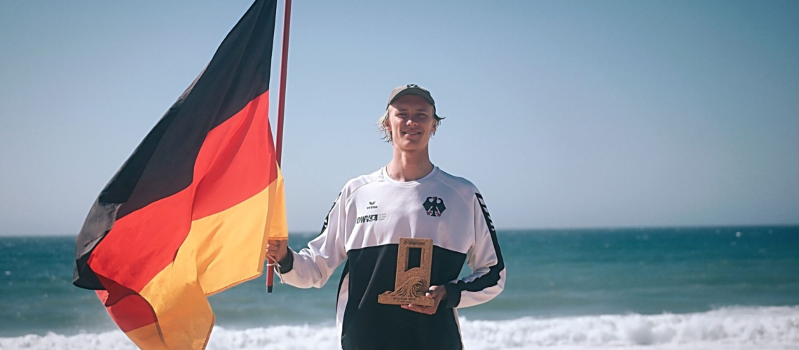Surfteam Germany Tim Elter Vize Europameister  (Credit Bjoern Lentfoehr Hertz und Kopf)