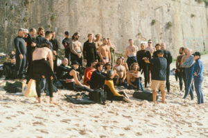 Surfer am Strand