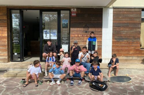 happy kids after a skate session